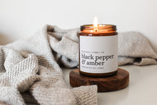 Load image into Gallery viewer, Black Pepper &amp; Amber-WickstockCandleCo
